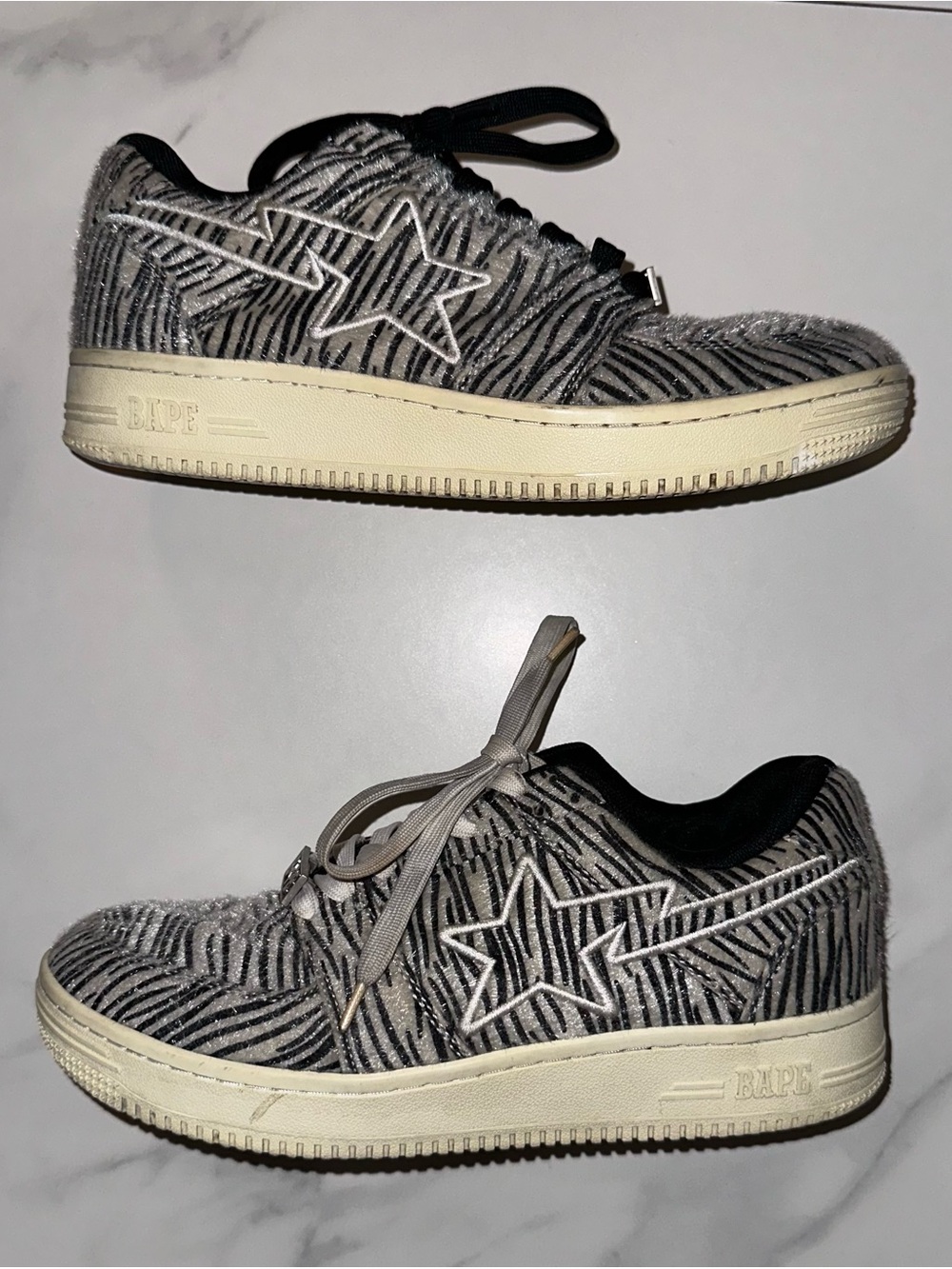 Bapesta Low M2 20th Anniversary Pack Zebra Size 9